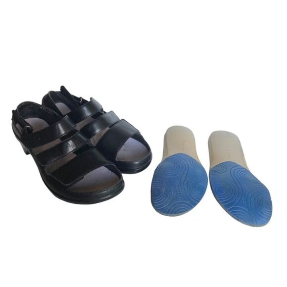 Aravon Kira Sandal Size 7 Black Leather - Picture 11 of 12